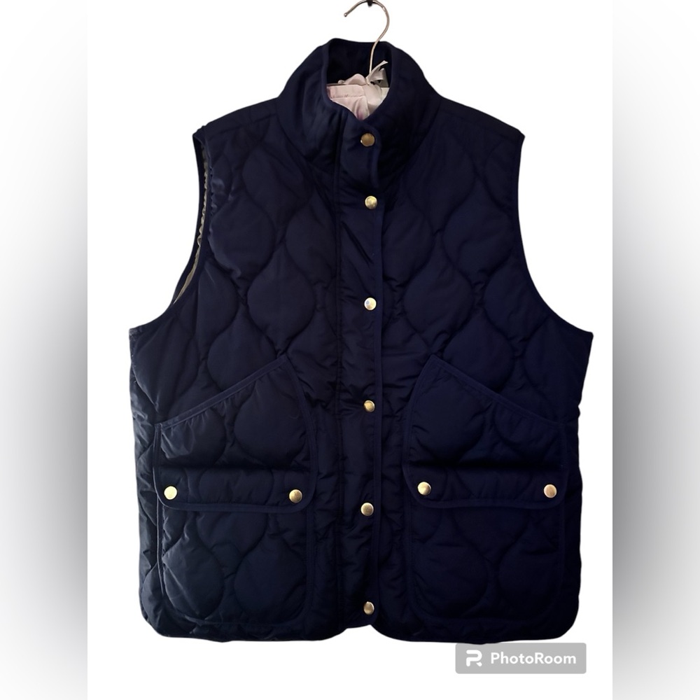 J. CREW πSignature Puffer Vest, PRIMALOFT, Navy Blue, BEAUTIFUL! NWOT, Size XXL - Picture 6 of 7